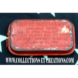 FIST AID PACKET CARLISLE MODEL RED WW2