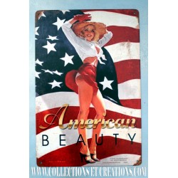 PLAQUE AMERICAN BEAUTY PIN-UP