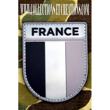 PATCH PVC 3D FRANCE (GRIS)