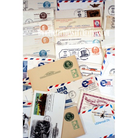 LOT 65 ENTIERS POSTALES USA