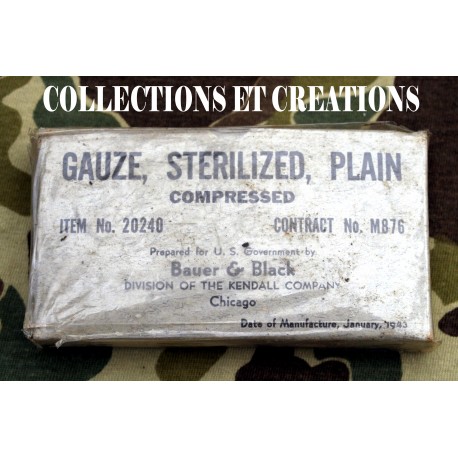 GAUZE STERILIZED PLAIN JAN.1943