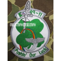 PATCH PUSHIN ' OUR LUCK "USAF"