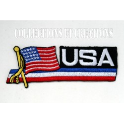 PATCH FLAG USA ONDULE