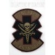 PATCH 3D "DO NO HARM" MARRON/NOIR