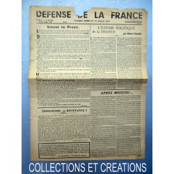 JOURNAL DEFENCE DE LA FRANCE 1943