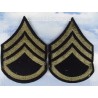 PAIRE CHEVRON STAFF SGT WW2