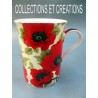 MUG PORCELAINE COQUELICOT