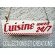 PLAQUE DECO. CUISINE OUVERTE 24/7 / FERMEE