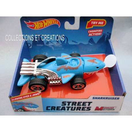 HOT WHEELS STREET CREATURES SHARKRUISER BLEU