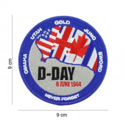 PATCH D-DAY NEVER FORGET COULEUR