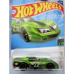 HOT WHEELS HW CONTOURED " 76 GREENWOOD CORVETTE 1/5"