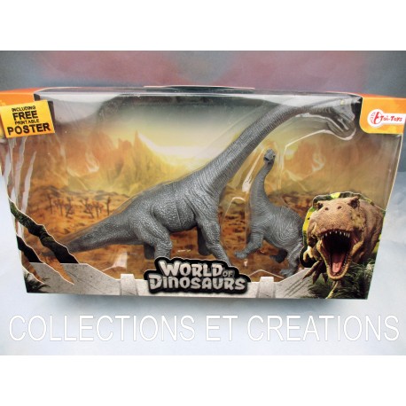 COFFRET DINOSAURES" DIPLODOCUS ET SON PETIT"