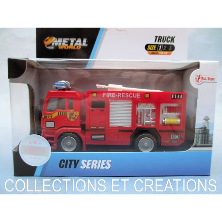 CITY SERIES "CAMION POMPIER LANCE INCENDIE"