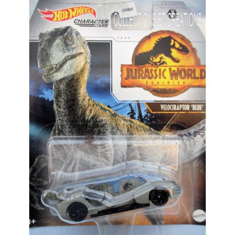 HOT WHEELS JURASSIC WORLD " VELOCIRAPTOR BLUE"