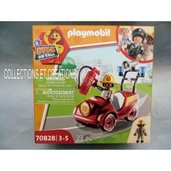 PLAYMOBIL DUCK ON CALL "VOITURE POMPIER "23PC