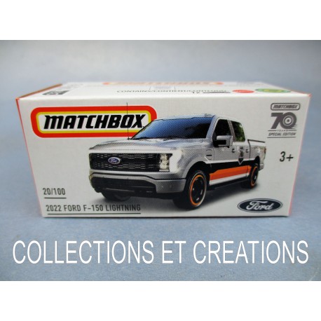 MATCHBOX 1/64 "2022 FORD F-150 LIGHTNING" 20/100