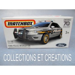 MATCHBOX 1/64 " FORD POLICE INTERCEPTOR" 23/100