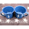 LOT 2 MUGS EMAIL BLEU