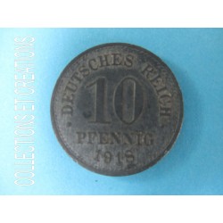 10 PFENNING 1918 "D"
