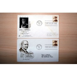 2 ENVELOPPES GENERAL PERSHING