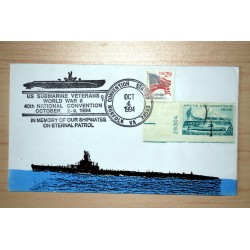 ENVELOPPE US SUBMARINE VETERANS WW2