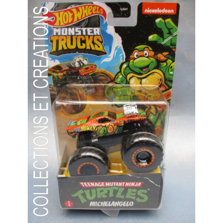 H.W. MONSTER TRUCK TURTLES " MICHELANGELO 3/4"