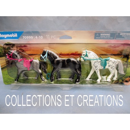 PLAYMOBIL COUNTRY 3 CHEVAUX "70999