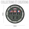 PATCH 3D D-DAY 80th ANNIVERSARY 5 BEACH 1944/2024
