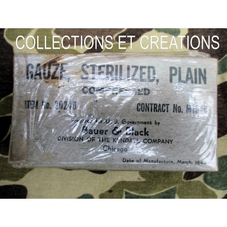 GAUZE STERILIZED PLAIN "MARCH.1943"