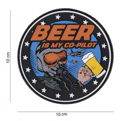 PATCH 3D "BEER IS MY CO-PILOT"