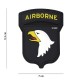 PATCH 3D PVC 101st A-B BLACK