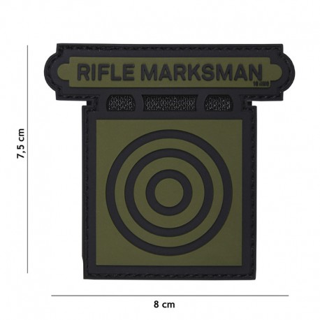 PATCH 3D PVC RIFLE MARKSMAN GREEN