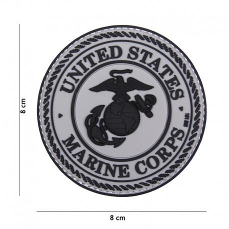 PATCH 3D MARINE CORPS BLACK