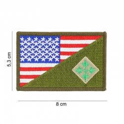 PATCH 4th I.D. HALF FLAG