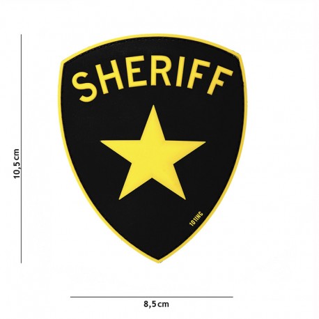 PATCH 3D PVC SHERIFF YELLOW