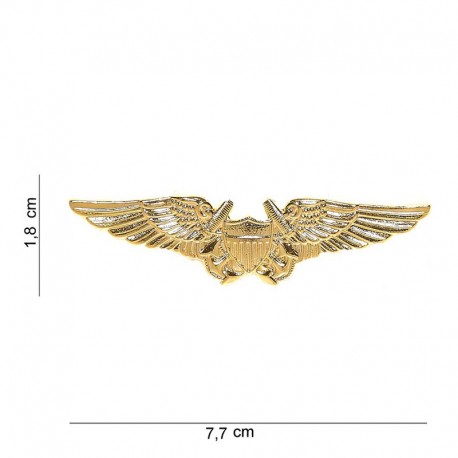 BADGE WING US NAVAL AVIATOR