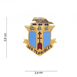 CREST "128th INFANTRY REGIMENT LES TERRIBLES "OR"