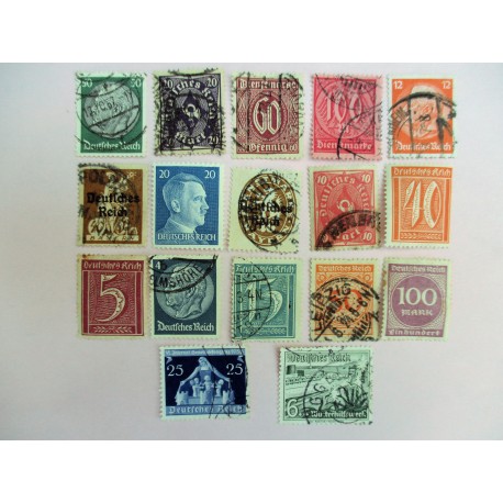 17 TIMBRES ALLEMAND WW2 "N°2"