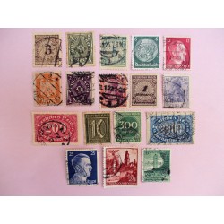 17 TIMBRES ALLEMAND WW2 "N°4"
