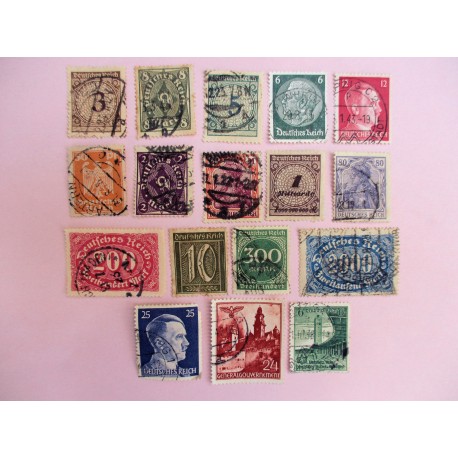 17 TIMBRES ALLEMAND WW2 "N°4"