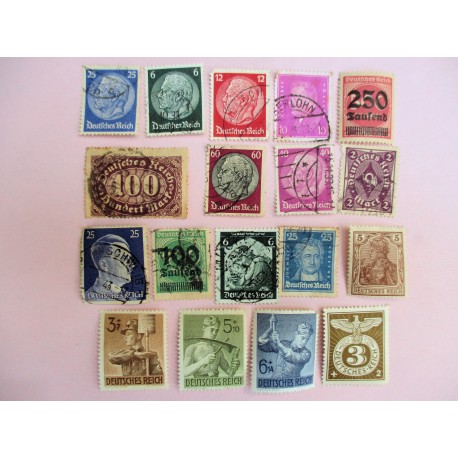18 TIMBRES ALLEMAND WW2 "N°5"