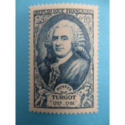 TIMBRE TURGOT 25F+10F 1949