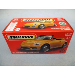 MATCHBOX "2019 VOLKSWAGEN BEETLE CONVERTIBLE 52/100"