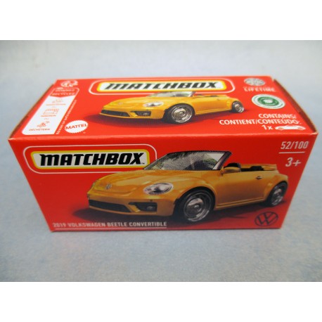 MATCHBOX "2019 VOLKSWAGEN BEETLE CONVERTIBLE 52/100"