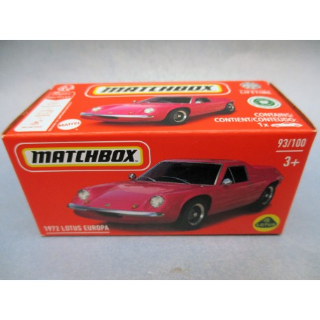 MATCHBOX "1972 LOTUS EUROPA 93/100"