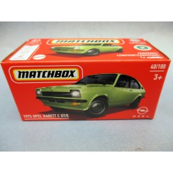 MATCHBOX " 1975 OPEL KADETT C GT/E 40/100"