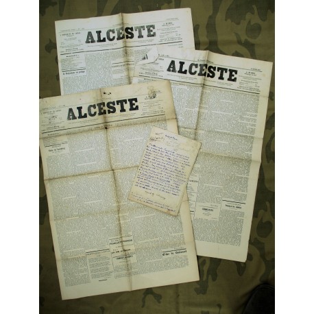 LOT 3 ALCESTE 1912/1913