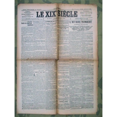 LE XIXè SIECLE 16/08/1903