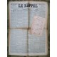 LE RAPPEL + NOTES REDACTEUR 11/01/1923