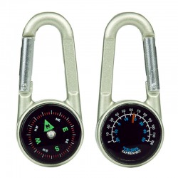 MOUSQUETON BOUSSOLE & THERMOMETRE